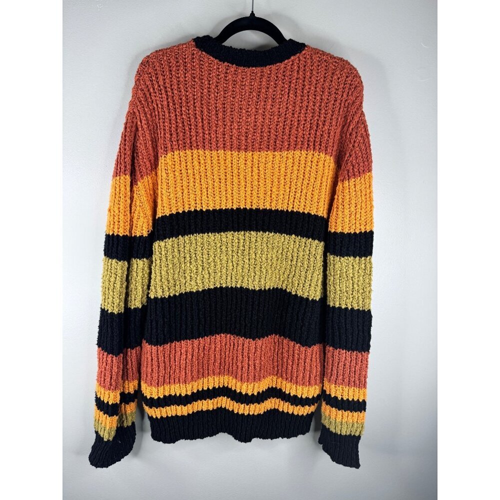 $1035 Dsquared2 Chunky Knit Striped Sweater Cotton Oversized Size M NWT - Picture 5 of 9